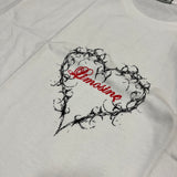 LIMOSINE HEART TSHIRT (WHITE)