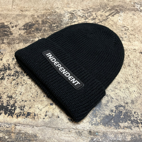 INDEPENDENT B/C GROUNDWORK LONG SHOREMAN BEANIE BLACK