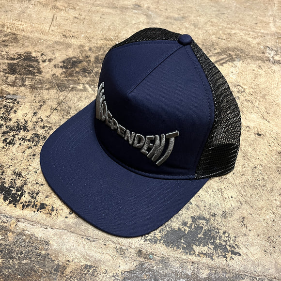 INDEPENDENT SPAN MESH TRUCKER HAT NAVY/BLACK