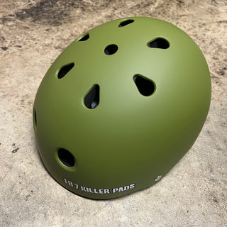 187 PRO SKATE HELMET NON CERTIFIED (ARMY GREEN MATTE)