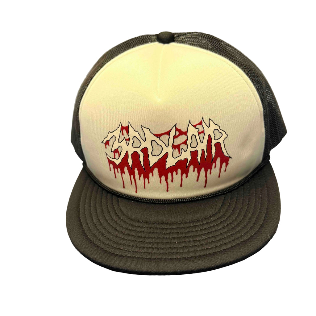 3RD LAIR METAL FONT FLAT BILL FOAM TRUCKER HAT (WHITE/BLACK) – 3rd Lair
