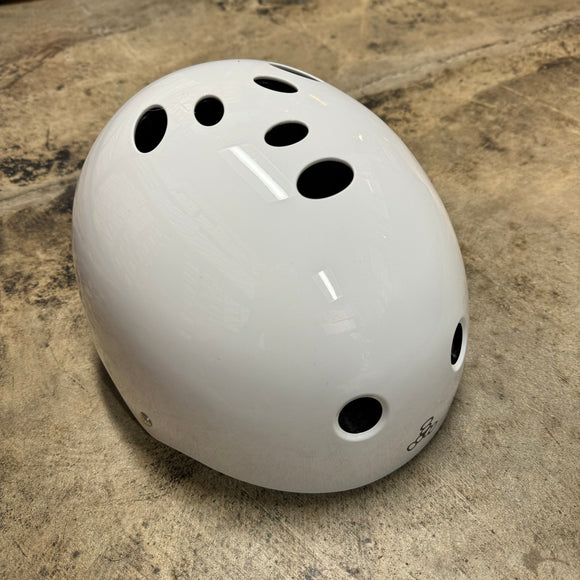 TRIPLE 8 DEEP COVER HELMET WHITE GLOSSY