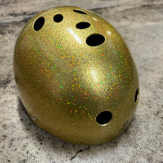 TRIPLE 8 DEEP COVER HELMET GOLD GLITTER