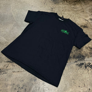 3RD LAIR SPIDER WEB SKULL TSHIRT (BLACK/GREEN)