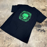 3RD LAIR SPIDER WEB SKULL TSHIRT (BLACK/GREEN)