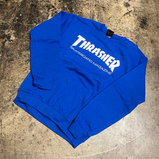 THRASHER SKATEMAG CREWNECK (ROYAL BLUE)