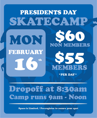 PRESIDENTS' DAY SKATEBOARD CAMP