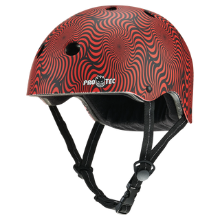 PRO TEC LOW PRO HELMET - SPITFIRE SIGNATURE RED SWIRL