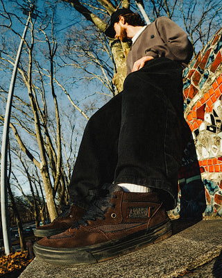 VANS SKATE HALF CAB WAFFLECUP RIZZO (BROWN/BLACK)