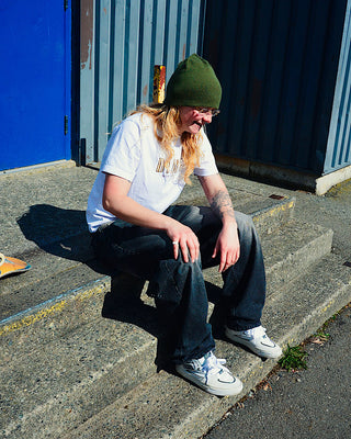 VANS SKATE HALF CAB WAFFLECUP UNA (WHT/GUM)