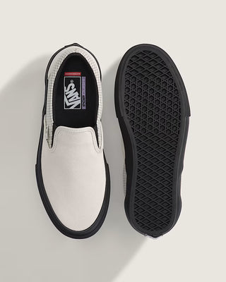 VANS SKATE SLIP-ON (RIPSTOP TURTLEDOVE WHITE/BLACK)