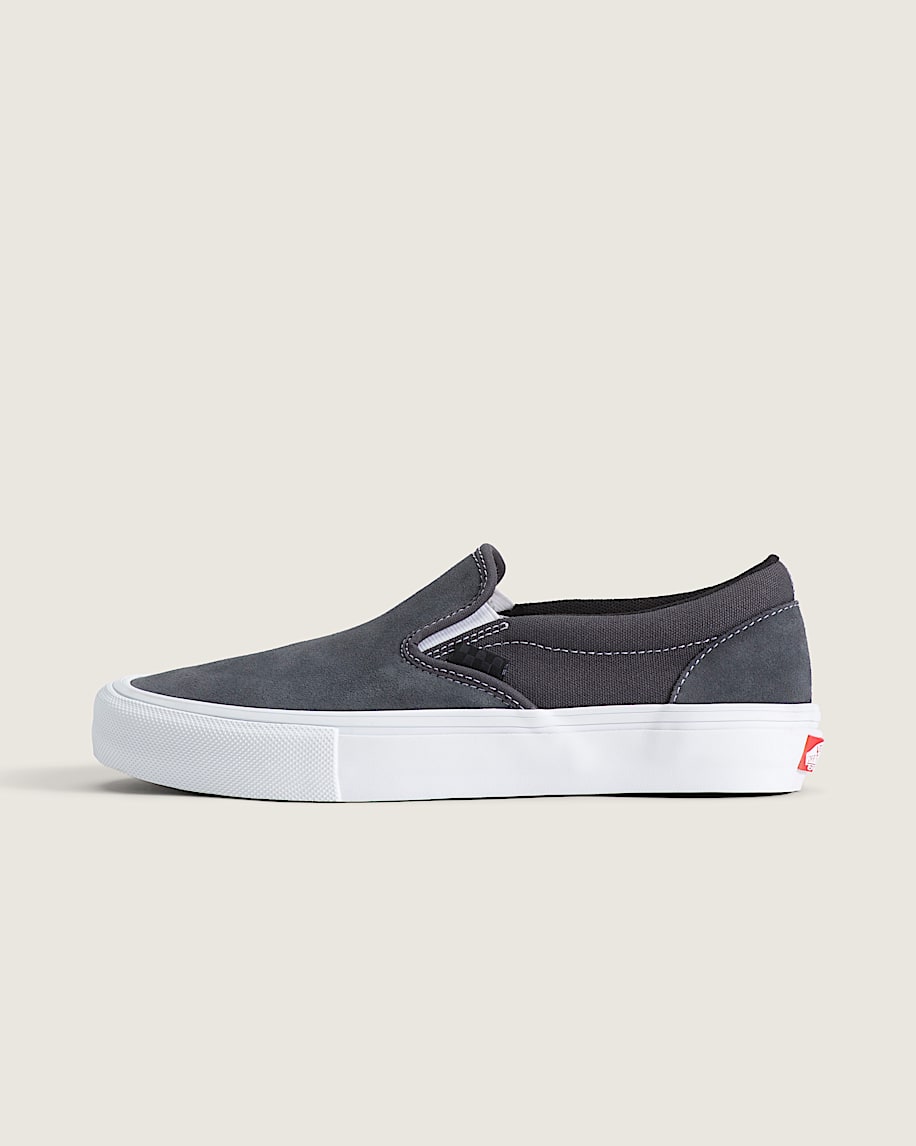 vans lpe dressed up grey Skate Slip-On Shoes grey vans knu skool