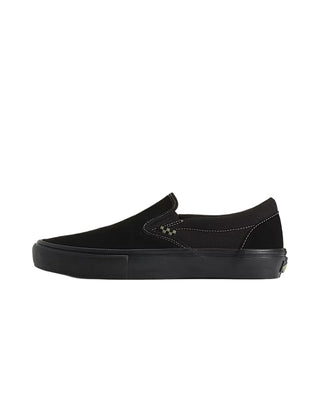 VANS SKATE SLIP-ON (BLK/BLK/OLIVE)