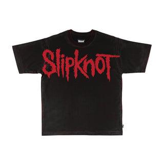 WELCOME X SLIPKNOT BARCODE OVERPRINT TEE (BLACK/RED)