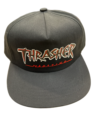 THRASHER SLASH SNAPBACK HAT (BLACK)