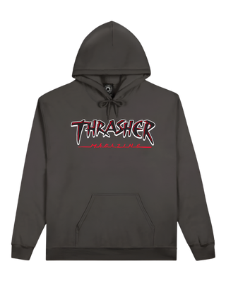 Thrasher Mag slash logo hooded sweatshirt