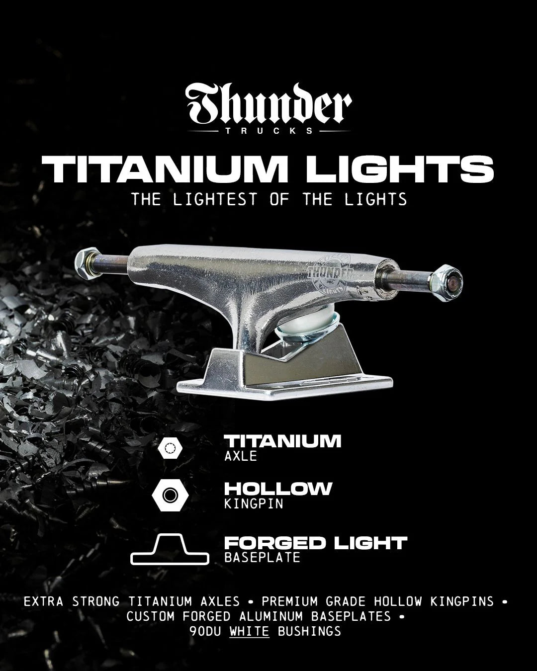 THUNDER TITANIUM LIGHT 3 POLISH TRUCKS – 3rd Lair THUNDER TITANIUM LIGHT 3 POLISH TRUCKS – 3rd Lair
