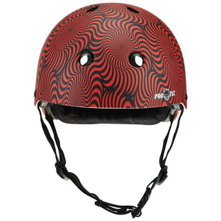 PRO TEC LOW PRO HELMET - SPITFIRE SIGNATURE RED SWIRL