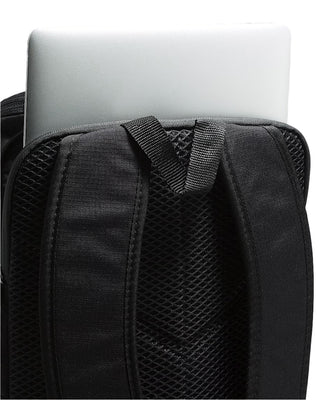 The Obstacle Skatepack is a skate backpack featuring one large main compartment with anti-odor treatment, ergonomically-designed padded shoulder straps, a waffle mesh back panel, and stretch mesh water bottle pockets