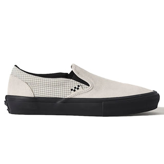 VANS SKATE SLIP-ON (RIPSTOP TURTLEDOVE WHITE/BLACK)