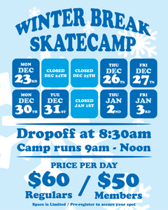 2024 WINTER BREAK SKATEBOARD CAMP