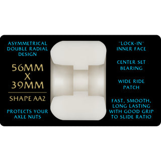 POWELL PERALTA NANO RAT AA2 ASYMMETRICAL WHEELS (56MM/97A)