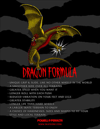 POWELL PERALTA DRAGON FORMULA NANO RAT V6 WHEELS (54MM/93A)