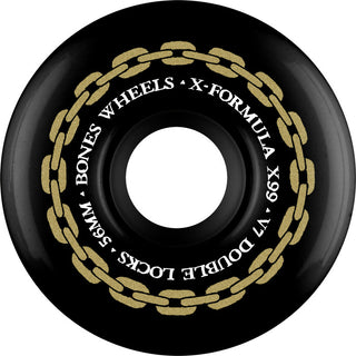 BONES XF DOUBLE LOCK V7 WHEELS BLACK (56MM/99A)
