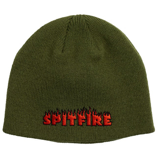 SPITFIRE DEMONSEED SCRIPT SKULLY BEANIE (OLIVE)