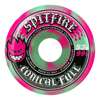 SPITFIRE F4 CONICAL FULL SWIRL WHEELS (53MM / 99D)