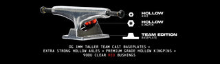 THUNDER TEAM HOLLOW POLISHED TRUCKS