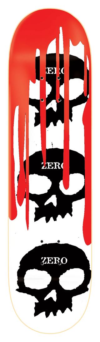ZERO 3 SKULL BLOOD WHITE DECK