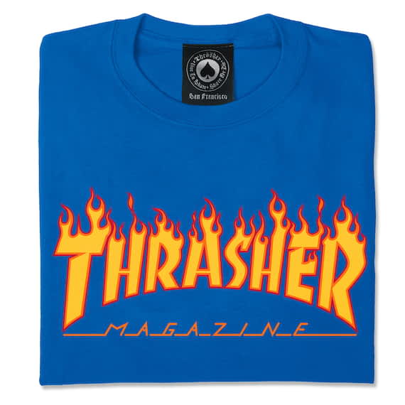 Thrasher flame blue sale